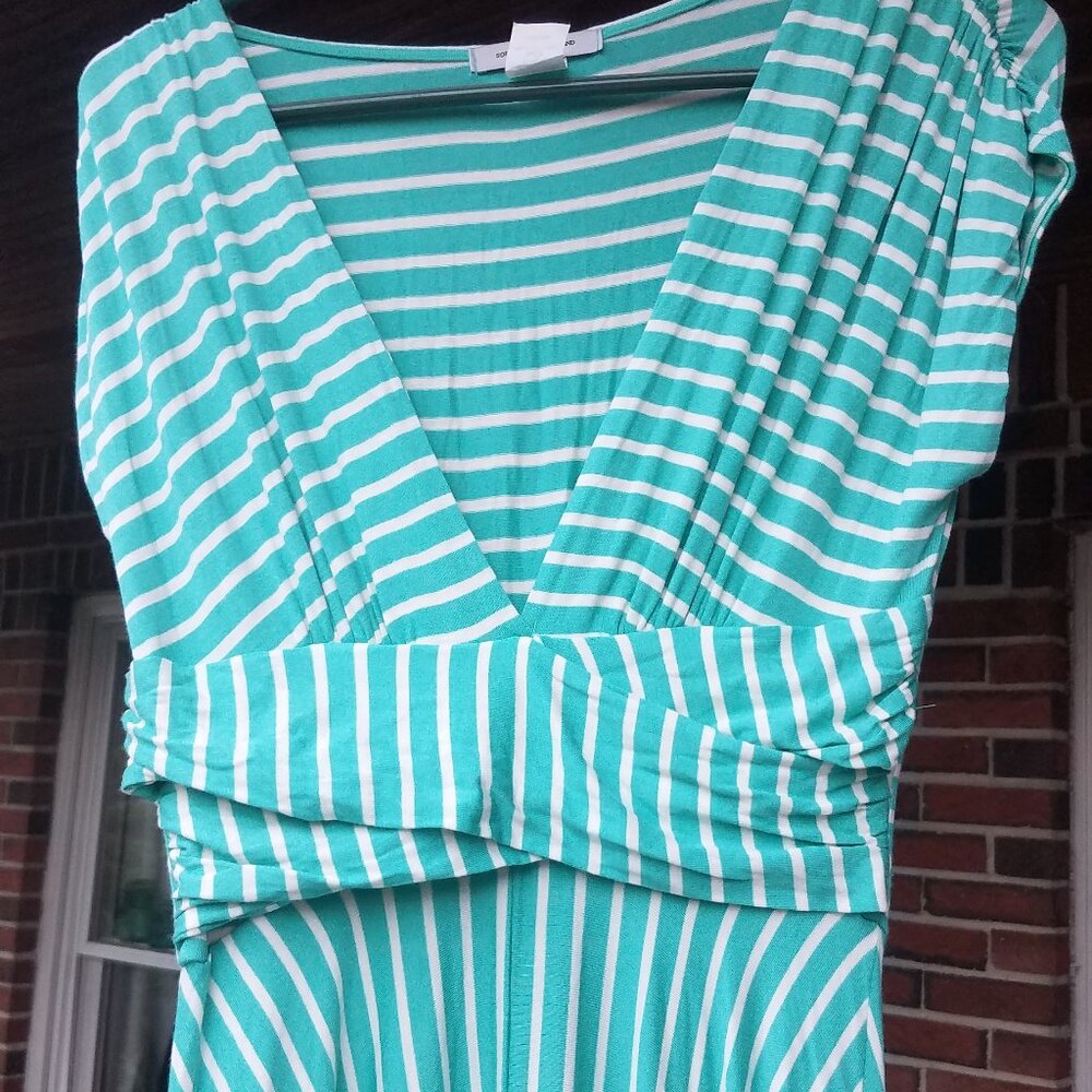 South Grand Mod-Style Sun-Soaked Afternoon Midi Dress in Spearmint Size L
